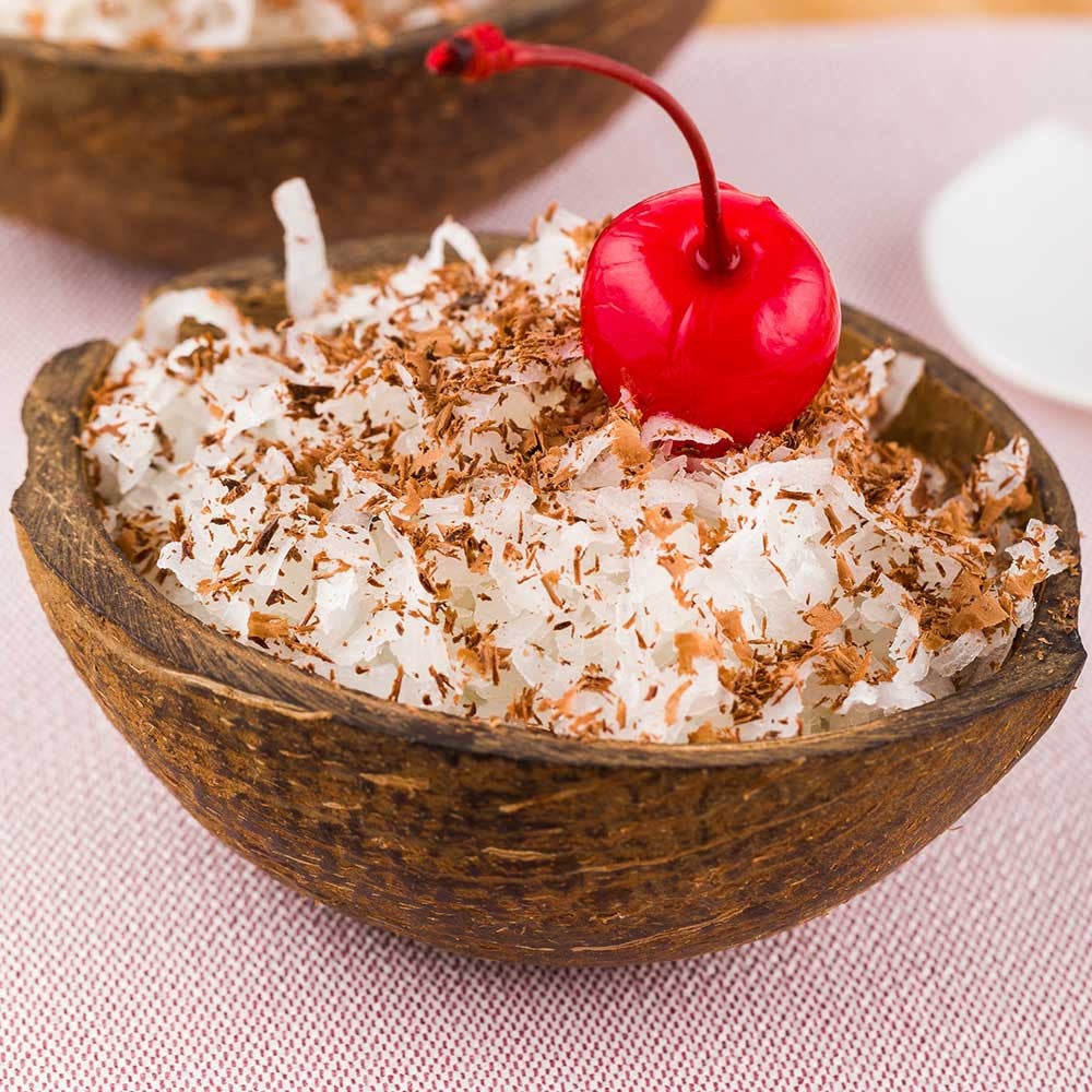 Bowls, Dessert, 4 Ounce, Natural Indo Design, Coconut Shell, 4 Ounce,1 - 10 COUNT