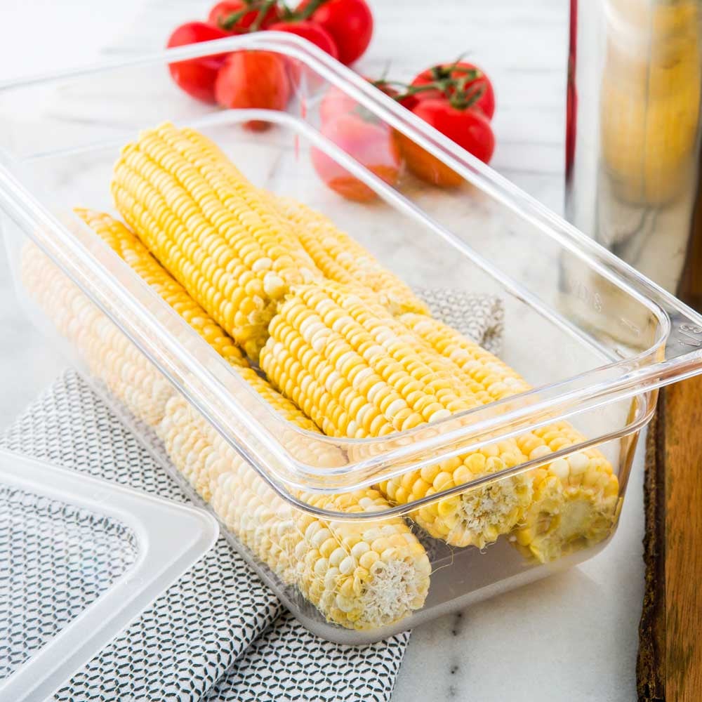 Container, Food, Third-Size 4 Inch Deep, Clear, Plastic,1 - 1 COUNT