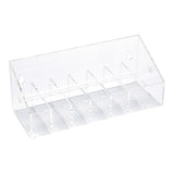 Dispenser, Label, Clear 14.5 x 3.5 x 3.5 Inch, with 7 Slots,1 - 1 EACH