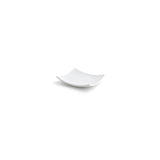 Plates, Origami, 5 Inch, White, Undecorated, Square with Flared Edges,12 - 1 EACH