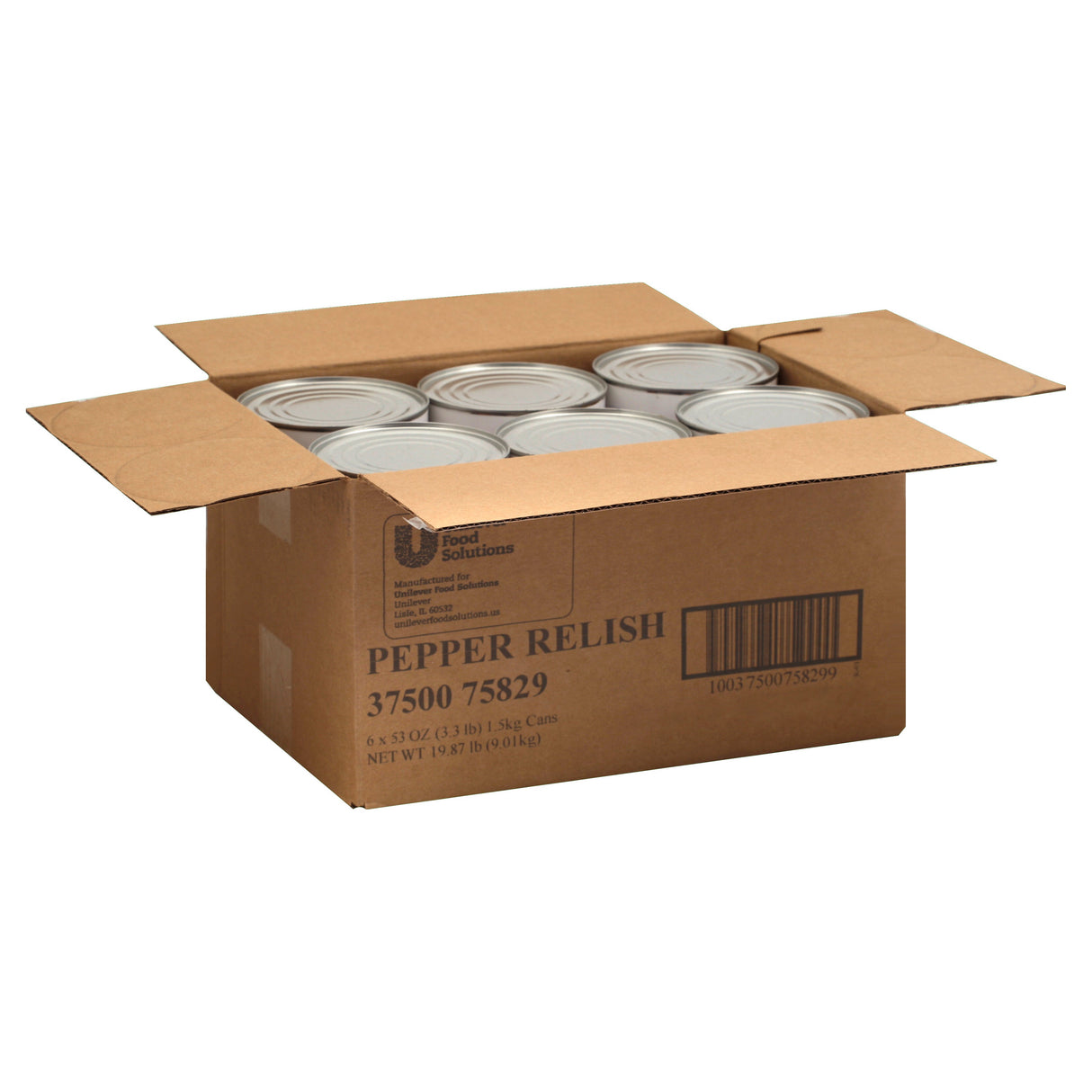 Relish, Pepper, Shelf Stable,6 - 53 OUNCE