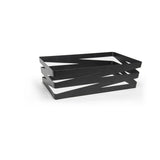 Organizer, Deep, 12 x 6 Inch Full-Size, Zig Zag, Matte Black, Metal,2 - 1 COUNT