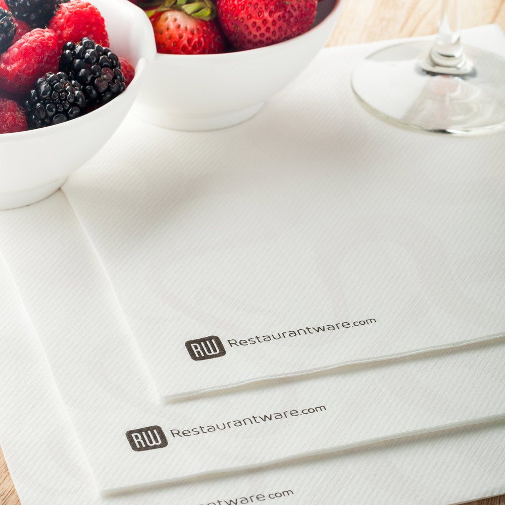 Napkins, Luxenap Air Laid Dinner, Vintage White, 16 x 16 Inch, 16 Linear Inch,1 - 25 COUNT