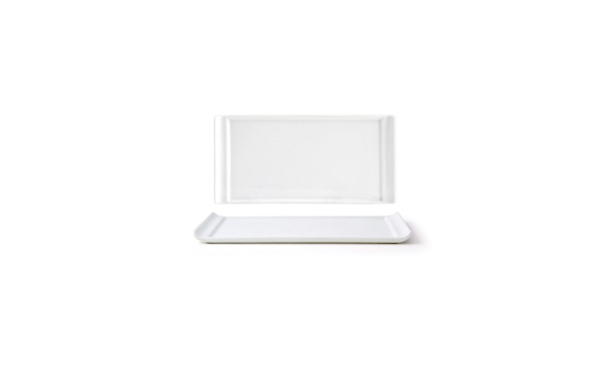 Plates, Nouvelle, 8 x 4 Inch, White, Rectangular,1 - 12 COUNT