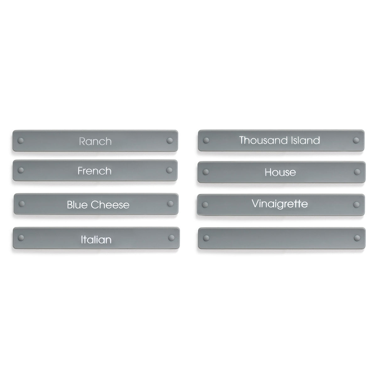 Labels, Salad Dressing Carafe, 5.25 x 0.75 Inch,1 - 8 COUNT