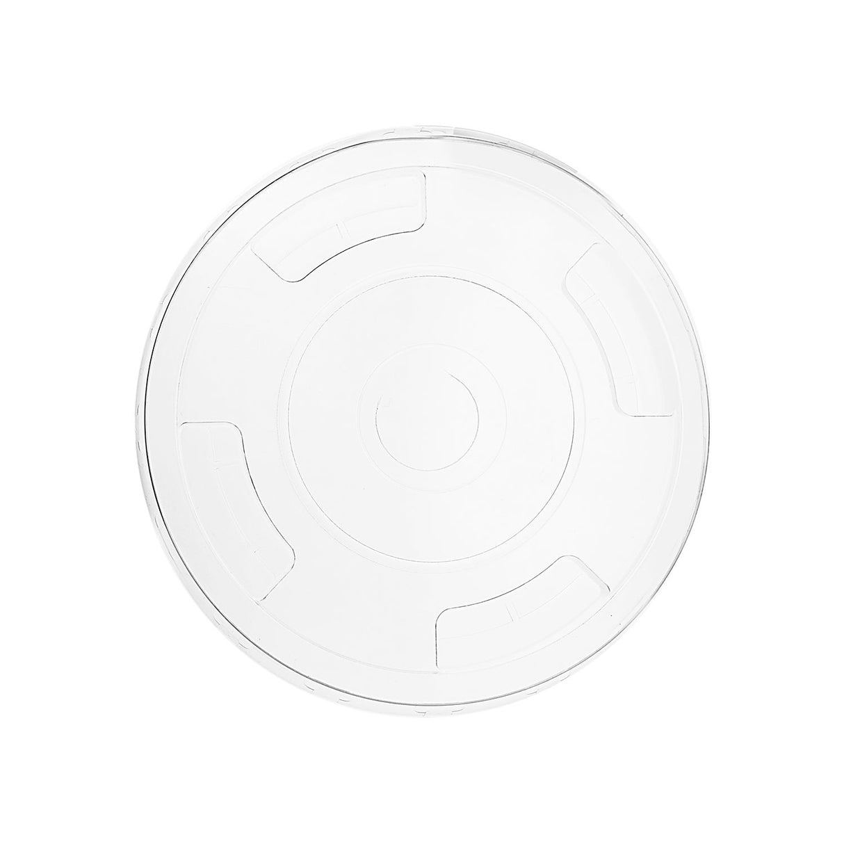 Lids, Flat, 96-Series, Plastic, Clear, with Straw Slot, PLA,20 - 50 COUNT