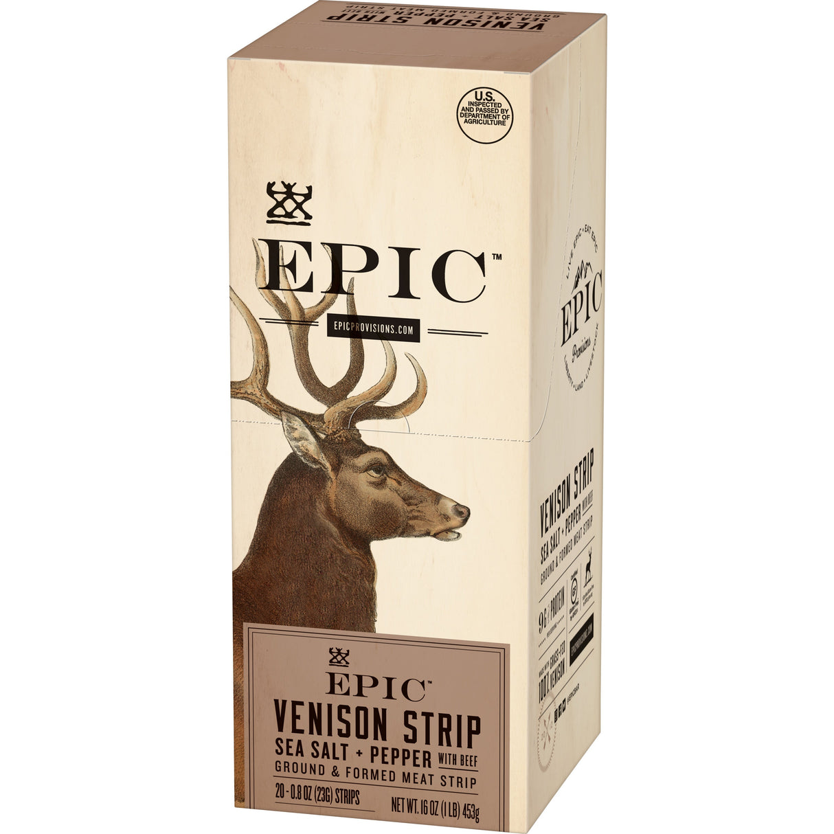 Venison Strips, Salt & Pepper, 0.8 Ounce,4 - 20 COUNT