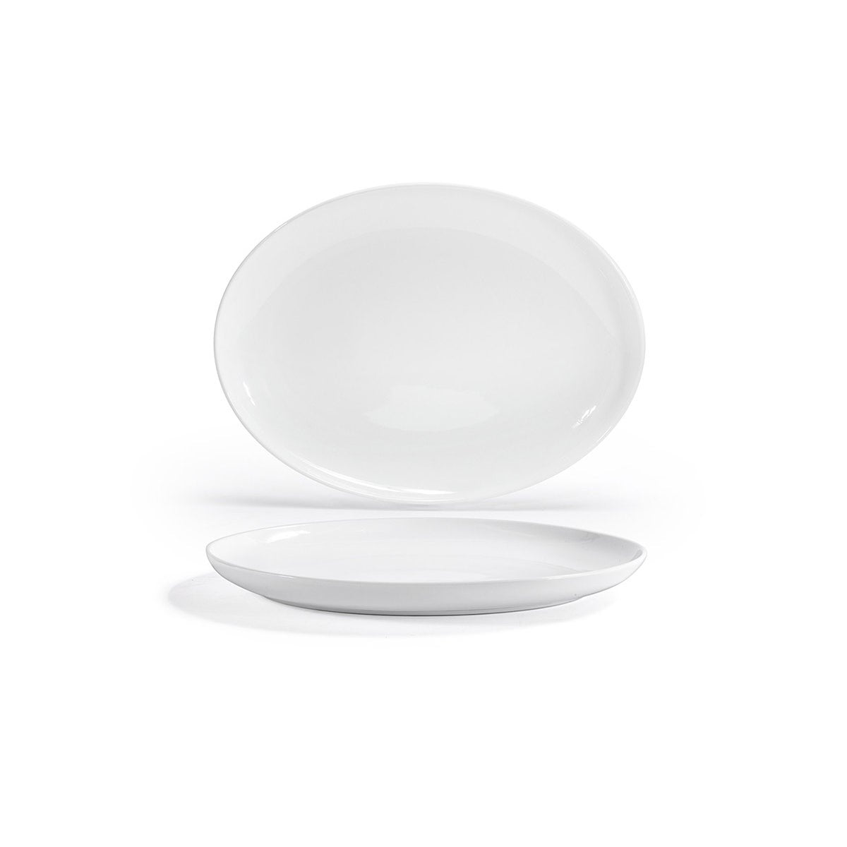 Platters, 17 Inch, White, Oval,2 - 1 COUNT