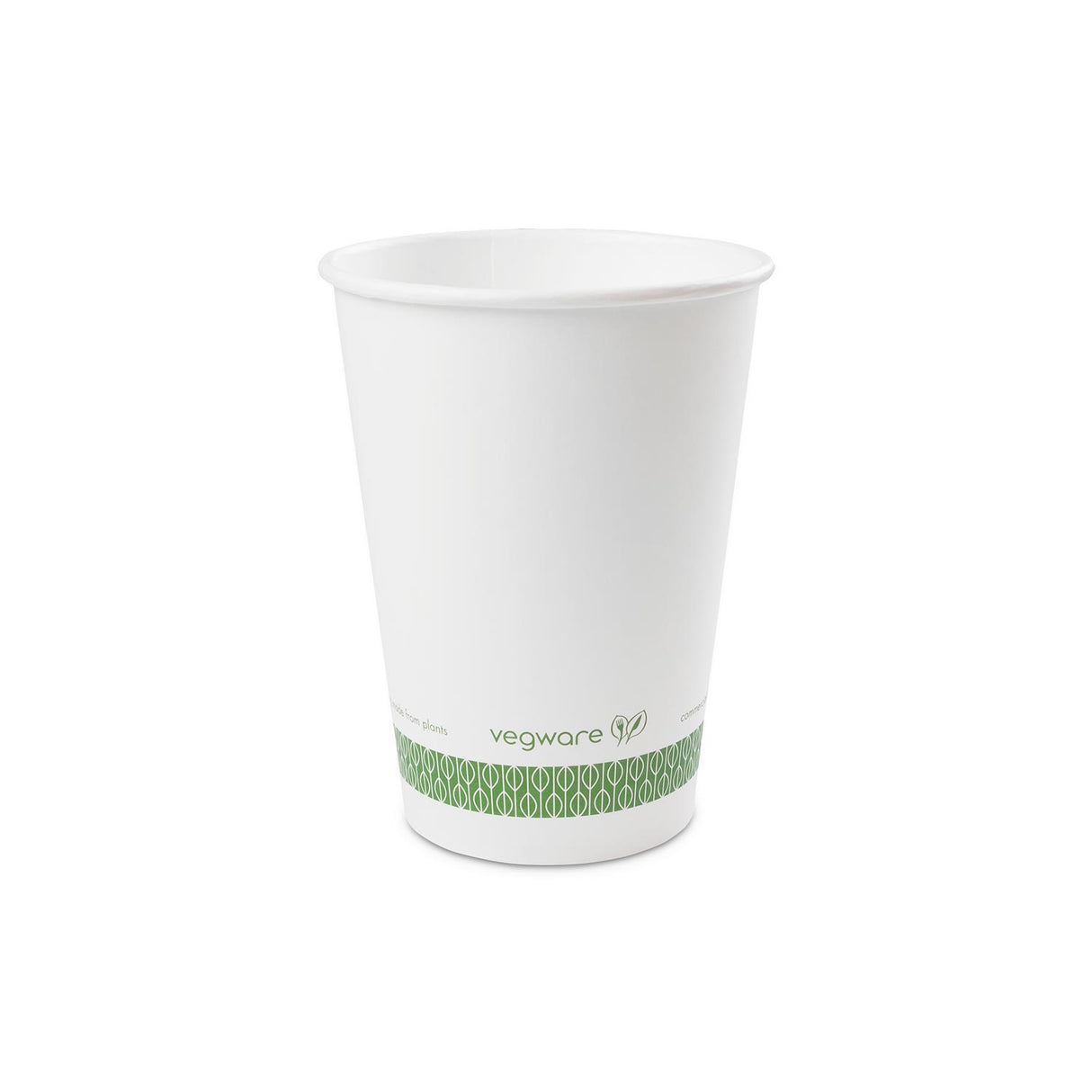Containers, Soup, 32 Ounce, Paper, White with Green Decor, Round, PLA,20 - 25 COUNT