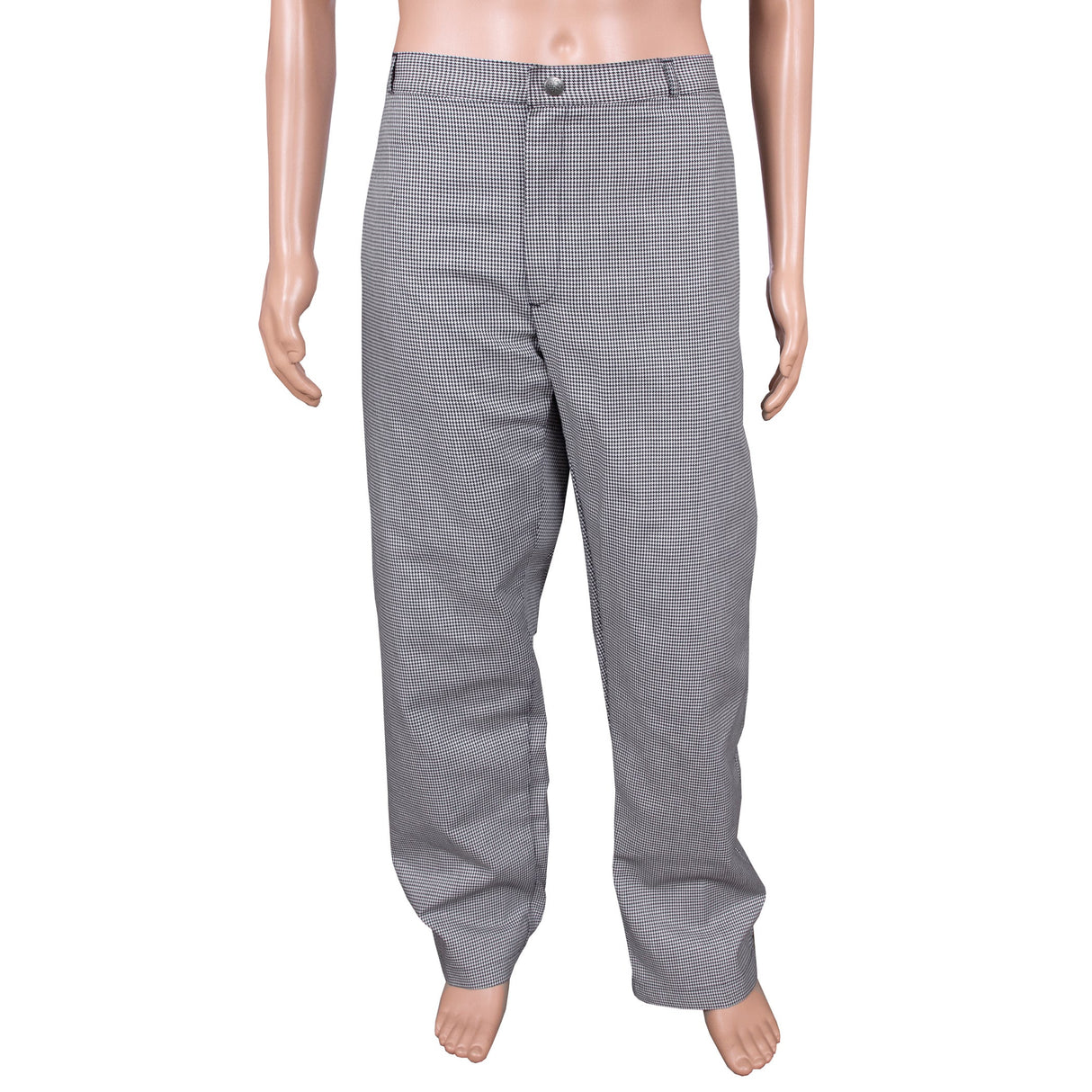 Trousers, Chef, Houndstooth, 2X, Poly/Cotton Blend,1 - 1 EACH