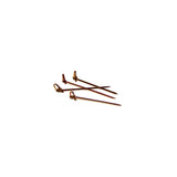 Picks, Knotted, 4.5 Inch, Bamboo, Sepia,12 - 1 EACH