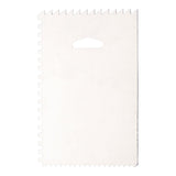 Scraper, Cake, 4-Pattern, 6 x 3.8 Inch, Metal, with Combo Straight Edge,1 - 1 EACH