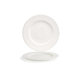 Plates, Rim, 10.62 Inch, White, Round,6 - 1 COUNT