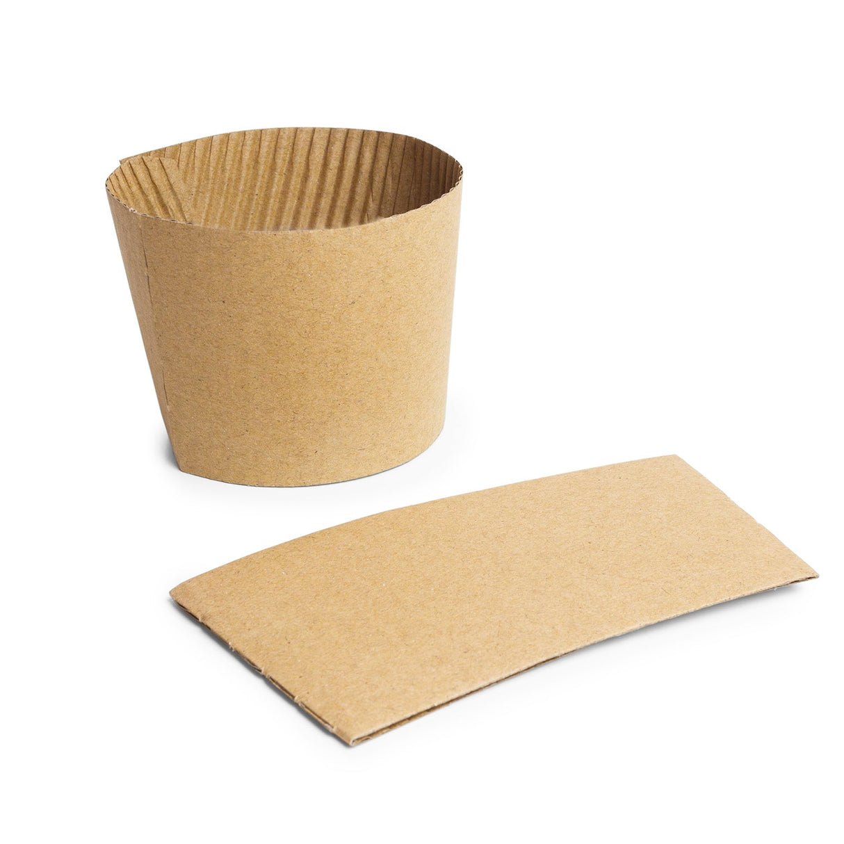 Sleeves, 89-Series Cup, Molded Fiber, Kraft with Green Decor,40 - 25 COUNT