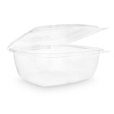 Containers, Deli, 48 Ounce 14.37 x 7.87 x 2.95 Inch, Plastic, Clear, Rectangular, Hinged, PLA,4 - 50 COUNT