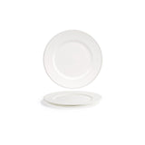 Plates, Rim, 9.5 Inch, White, Round,6 - 1 COUNT