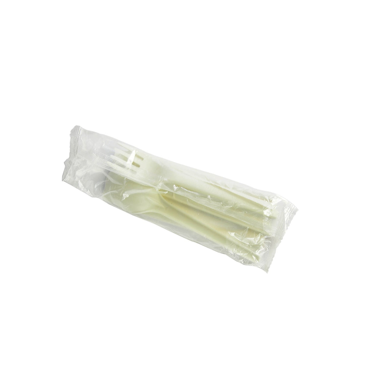 Cutlery Kits, Plastic, White, with Napkin, PLA, Compostable,1 - 250 COUNT