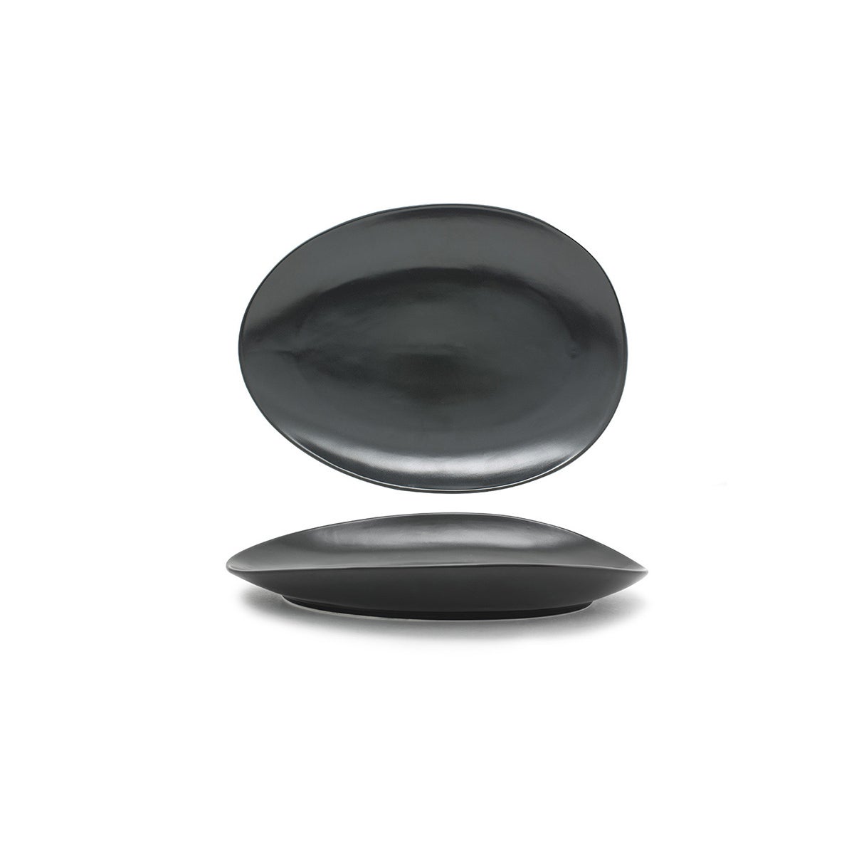 Plates, Porcelain, 12 Inch, Mussel, Oval,2 - 1 COUNT