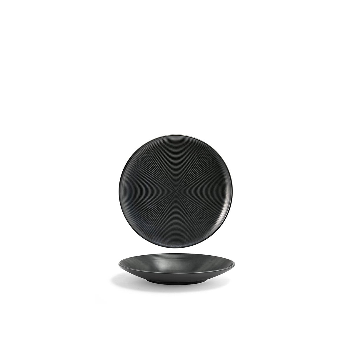 Plates, Porcelain, 7.25 Inch, Ink, Round,6 - 1 COUNT