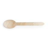 Spoons, Wood, Natural, 6 Inch, Birch, Compostable,10 - 100 COUNT