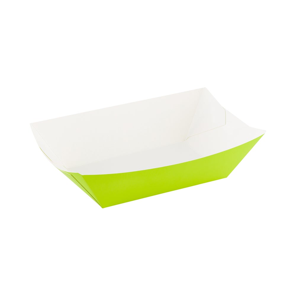 Containers, Food, 5.5 x 3.5 x 2 Inch, Paper, Eco Green, Boat,1 - 200 COUNT