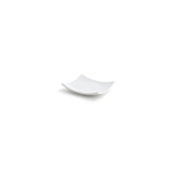 Plates, Origami, 5 Inch, White, Undecorated, Square with Flared Edges,12 - 1 EACH