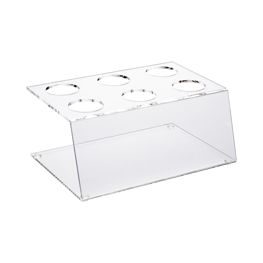 Display Stand, Cone, 7 x 5 x 3.25 Inch, 6-Slot, Clear, Acrylic,1 - 1 EACH