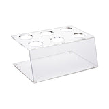Display Stand, Cone, 7 x 5 x 3.25 Inch, 6-Slot, Clear, Acrylic,1 - 1 EACH