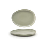 Plates, Low, Porcelain, 13 Inch, Pumice, Oval,2 - 1 COUNT