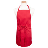 Apron, Bib, Front of the House, Red, One Size, Poly/Cotton Blend,1 - 1 EACH