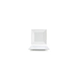 Plates, Kyoto, 6.5 Inch, Wide Rim, White, Undecorated, Square,12 - 1 EACH