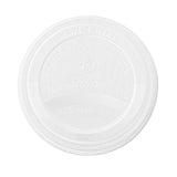 Lids, Hot Cup Lid, 3.5 x 0.39 Inch, Plastic, White, PLA, Fits 89 Series Cups,20 - 50 COUNT