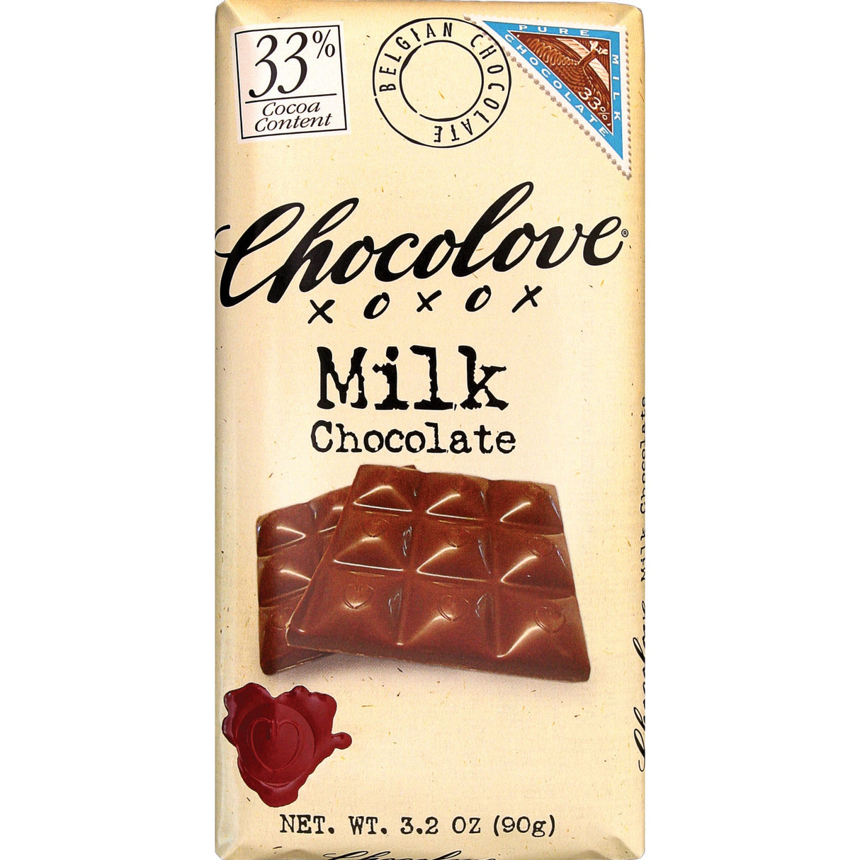 Chocolate Bars, Milk, Pure, 33% Cocoa,12 - 3.2 OUNCE