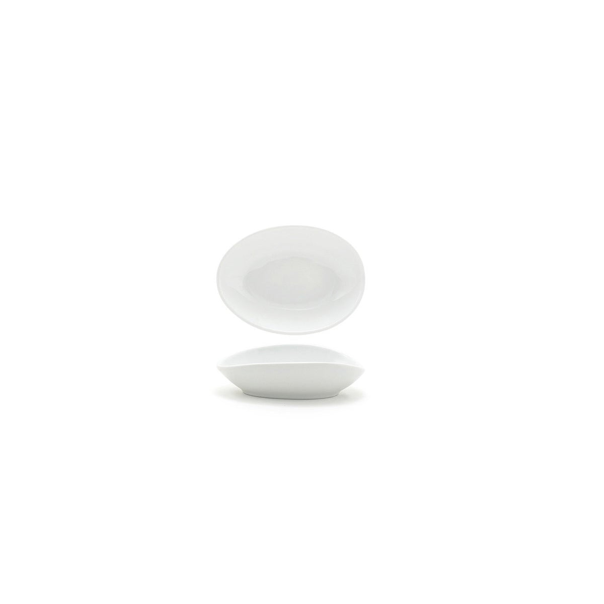 Ramekins, Porcelain, 6 Ounce, White, Oval,6 - 1 COUNT