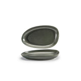 Plates, Porcelain, 11 Inch, Sage, Oval,6 - 1 COUNT