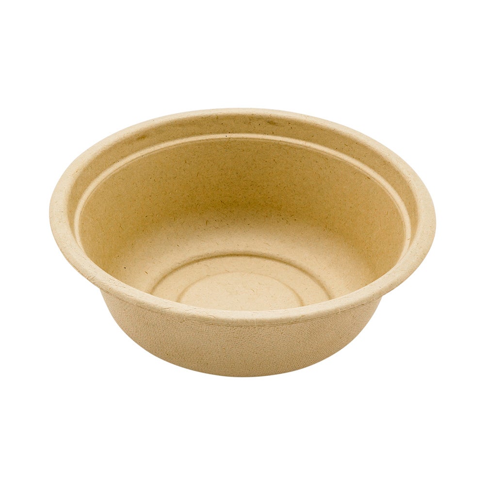 Bowls, Salad, Pulp Tek 18 Ounce 6.25 x 6.25 x 1.75 Inch, Sugarcane, Natural, Round,1 - 100 COUNT