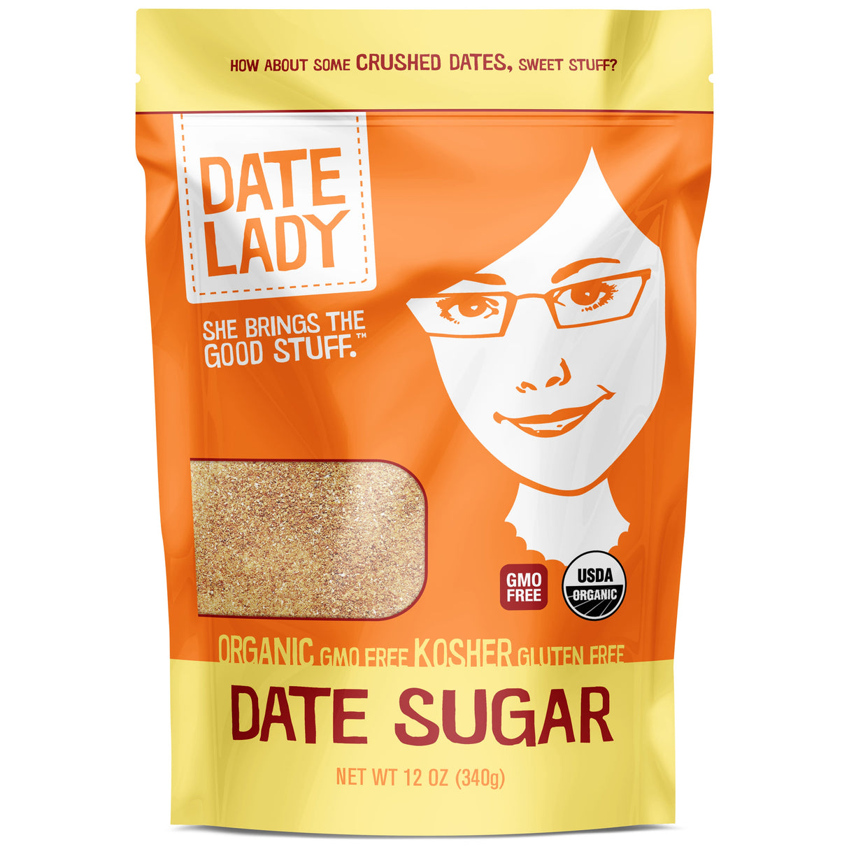 Sugar, Date, Granulated,12 - 12 OUNCE