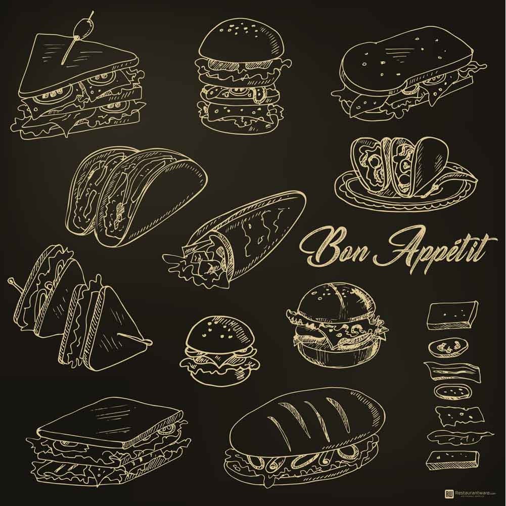 Bakery Wraps & Liners, 12 x 12 Inch, Greaseproof Paper, Bon Appetit, 12 Linear Inch,1 - 500 COUNT