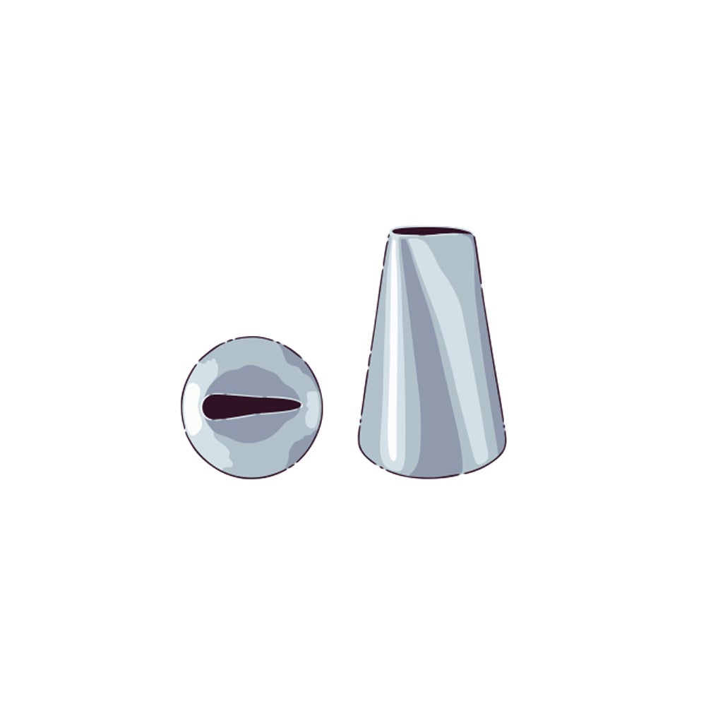 Piping Tip, Petal, Stainless Steel, #103, 0.75 x 0.75 x 1.25 Inch,1 - 1 EACH
