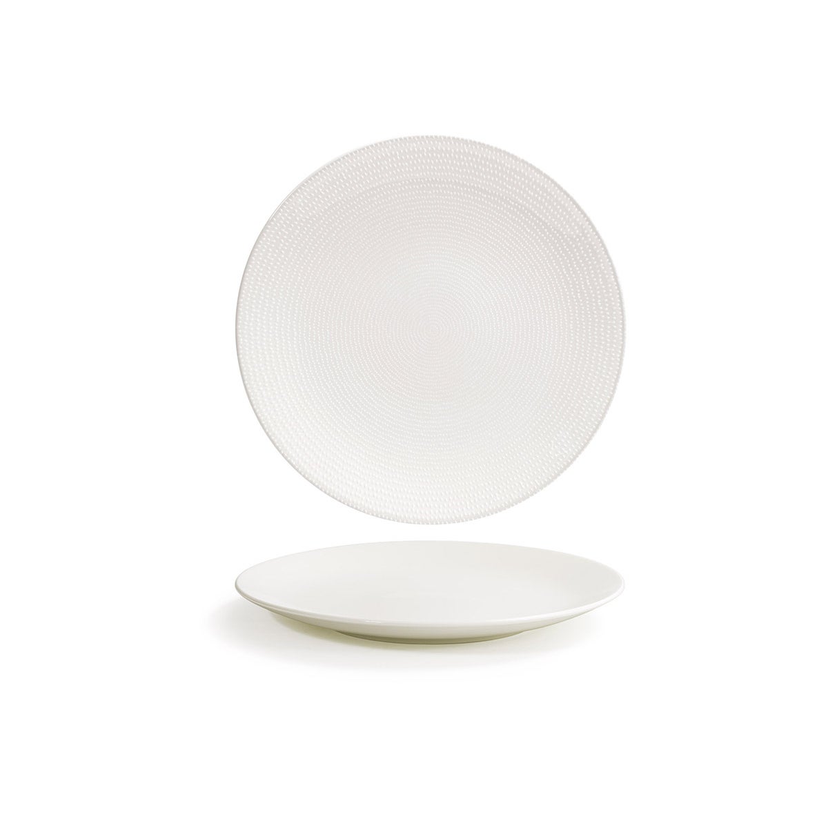 Plates, Coupe, Pearl Porcelain, 11 Inch, White, Round,4 - 1 COUNT