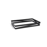 Organizer, Shallow, 12 x 2.75 Inch Full-Size, Zig Zag, Matte Black, Metal,2 - 1 COUNT