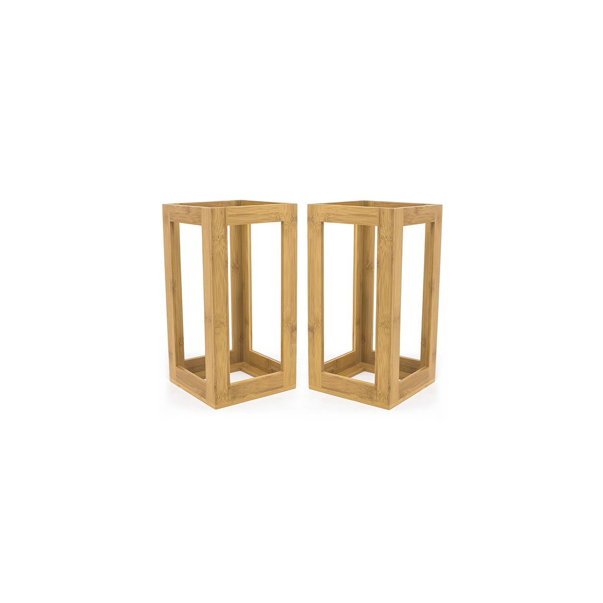 Riser Set, 13 Inch, 2-Piece, Natural, Bamboo,1 - 2 COUNT