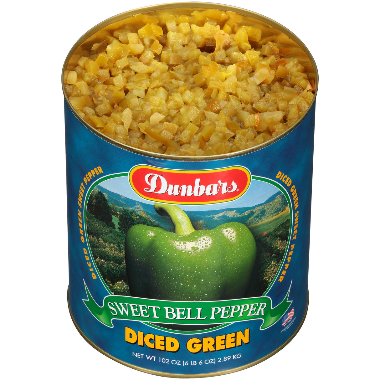 Peppers, Green, Diced,6 - 102 OUNCE