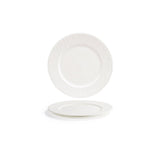 Plates, Rim, Facet, 9.5 Inch, White, Round,6 - 1 COUNT