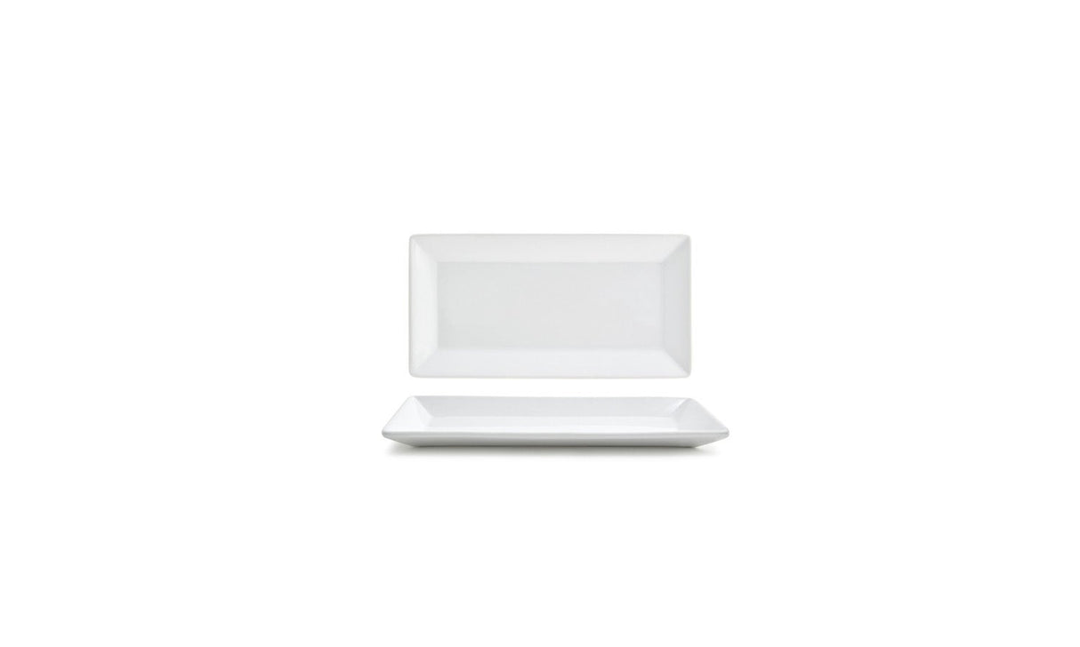 Plates, Kyoto, 9 x 5 Inch, White, Rectangular,1 - 12 COUNT