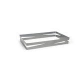 Organizer, Shallow, 12 x 2.75 Inch Full-Size, Zig Zag, Silver, Metal,2 - 1 COUNT