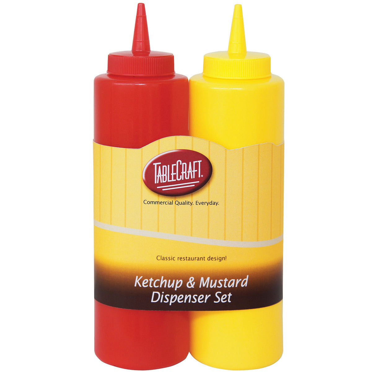 Squeeze Bottle Sets, 12 Ounce, 2 Piece, Red & Yellow, Plastic,24 - 2 PIECE