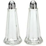 Shakers, Salt & Pepper, 1 Ounce, Eiffel Tower, Clear, Glass, with Chrome Plated Tops,24 - 1 EACH