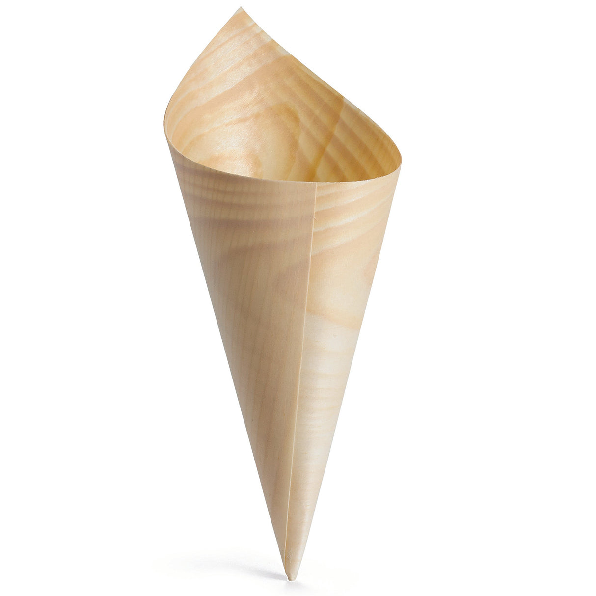 Cones, Serving, 7.5 x 5 Inch Large, Pine Wood, Natural,12 - 50 COUNT