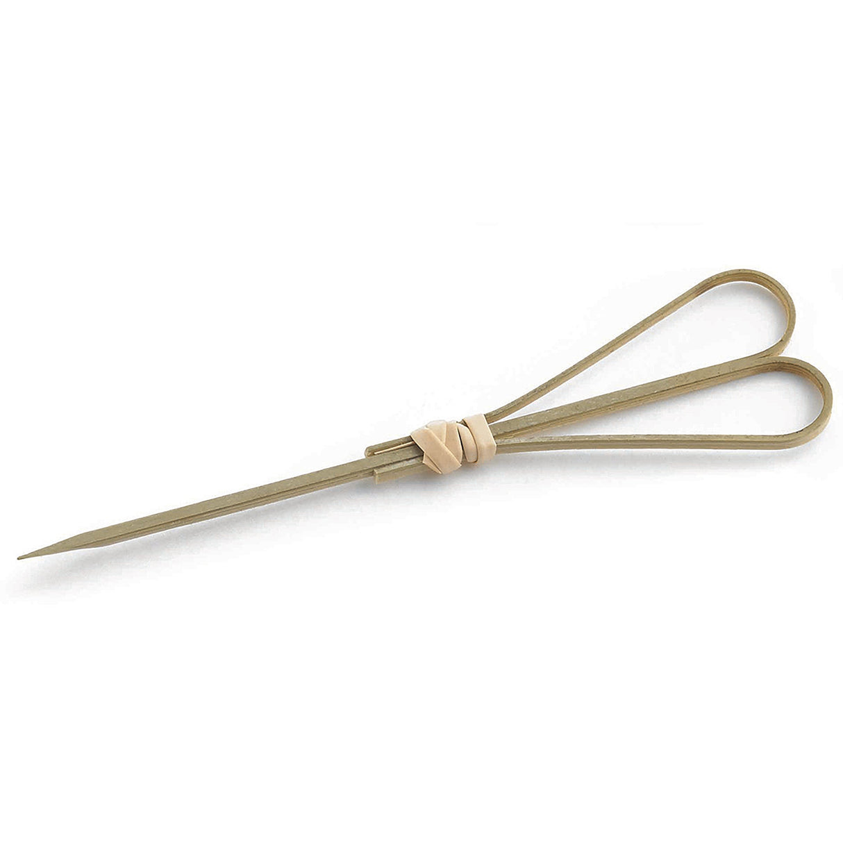 Picks, Heart-Shaped Loop, 4.5 Inch, Bamboo, Beige, 4.5 Linear Inch,12 - 100 COUNT